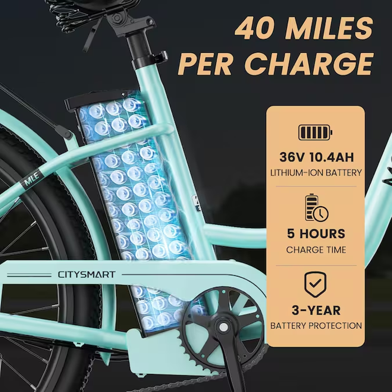 24-In Adult Unisex E-Bike