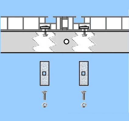 TDA516-4 - Extruded Aluminum Mounting Hardware Kit