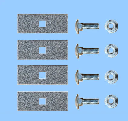 TDA516-4 - Extruded Aluminum Mounting Hardware Kit